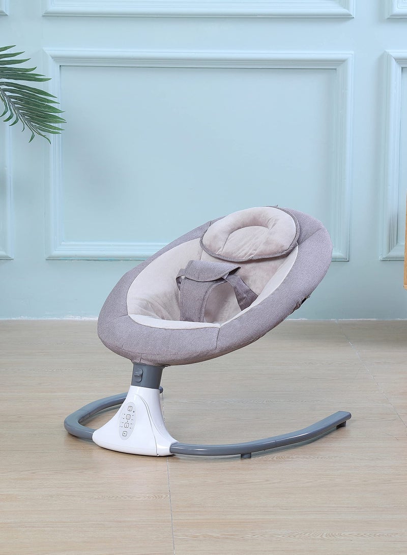 XiuWoo Baby Rocker Automatic Snoozer Baby Swing Crib Electric Rocking Chair Smart Bluetooth Electric Cradle With Remote control and Mosquito Net Newborn to Toddler - Image 5