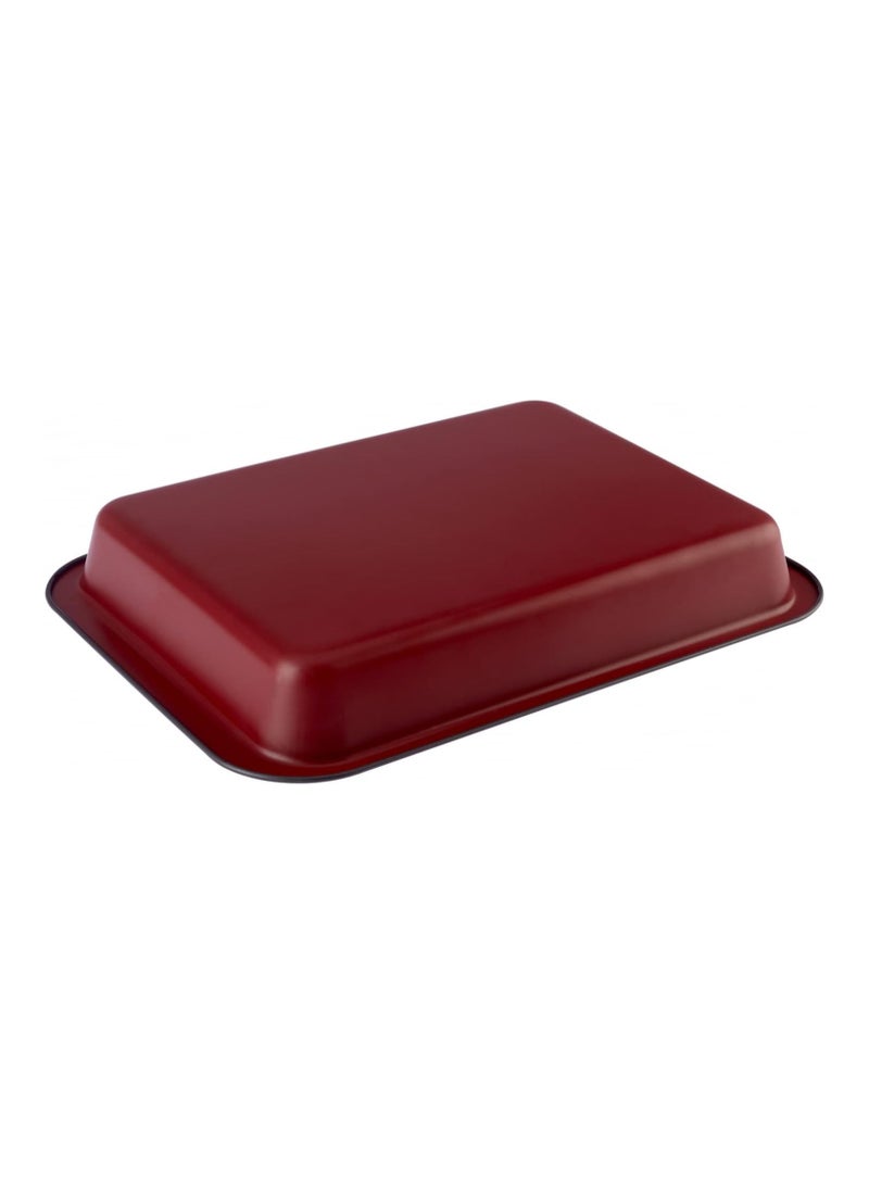 بيسبل بيسبيل صينية خبز غير لاصقة، قالب كيك مربع 32 سم، صينية تحميص وبراوني من الفولاذ الكربوني المتين – BB2710 - Image 4