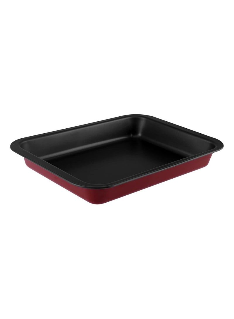 بيسبل بيسبيل صينية خبز غير لاصقة، قالب كيك مربع 32 سم، صينية تحميص وبراوني من الفولاذ الكربوني المتين – BB2710 - Image 1