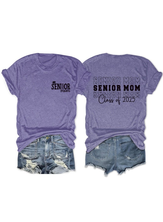 Senior  Shirts Senior Class of Senior   Shirt Senior Mom T-Shirt Graduation  Gifts Causal Teacher Tee Tops - Image 1