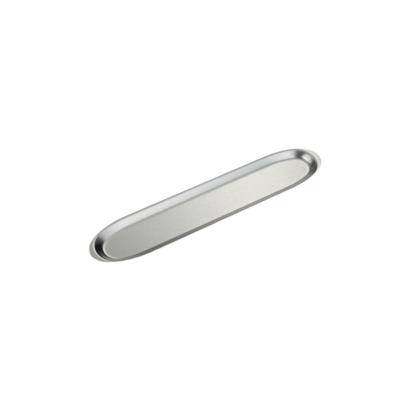 Stainless Steel Rustproof Striped Serving Platter Narrow Pattern Appetizer Dish For Parties Picnics Size B - Image 2