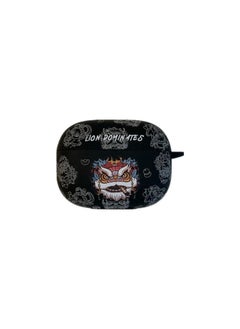 Applicable VIVO TWS3Pro/3E Wireless Bluetooth Headset Protective Case Cartoon Soft Case TWS4 Headset Case-Color:Silicone Soft Shell-black Lion-Model:Vivo Tws 3 (protective Case)