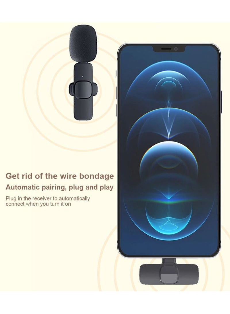 Raxoom K8 Wireless Collar Clip Microphone For iPhone/iPad & Type C Mobile Phones Plug-Play Microphone - Image 5