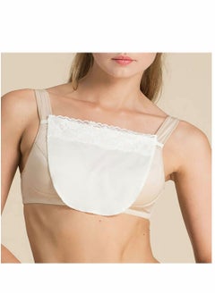 Y&D 3Pcs Lady Lace Clip-on Mock Camisole Exposure Proof Bra Insert Anti Peep Invisible Lace Overlay Modesty Panel Vest for Women (Black White Flesh)  - Image 2