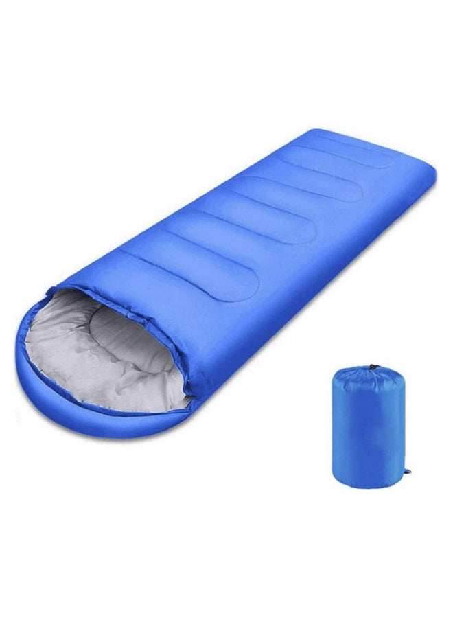 1PC Lightweight Camping Sleeping Bag 4 Season Warm & Cold Backpacking Compression Sleeping Bag for Outdoor Traveling Hiking Mat blue - Image 1