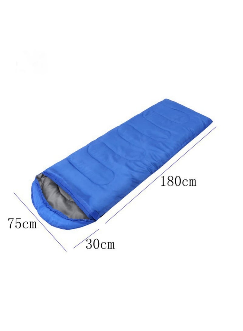 1PC Lightweight Camping Sleeping Bag 4 Season Warm & Cold Backpacking Compression Sleeping Bag for Outdoor Traveling Hiking Mat blue - Image 2