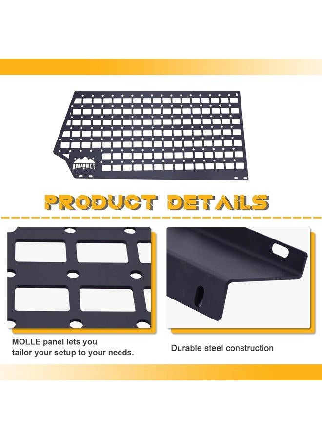 Broaddict Rear Window Interior Shelf Storage Molle Panel Fit for Ford Bronco (Hard Top) 4 Door 2021 2022 2023 2024 - Image 2