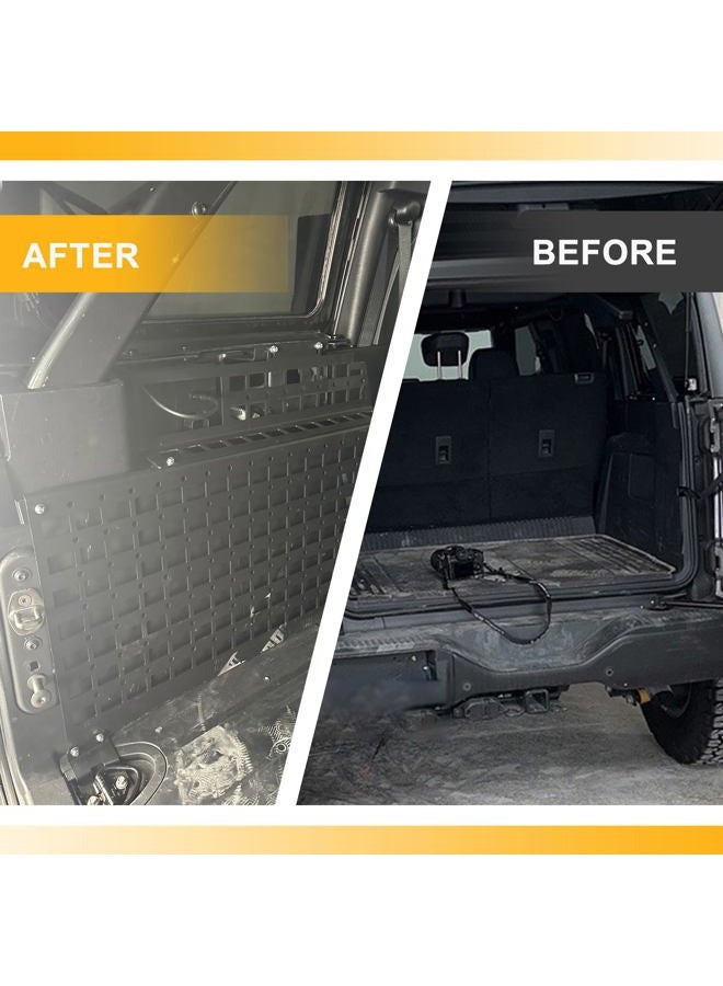Broaddict Rear Window Interior Shelf Storage Molle Panel Fit for Ford Bronco (Hard Top) 4 Door 2021 2022 2023 2024 - Image 5