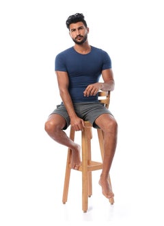 DICE Round Neck Undershirt - Navy  - Image 5