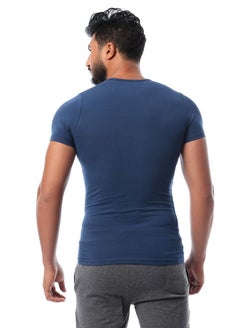 DICE Round Neck Undershirt - Navy  - Image 4