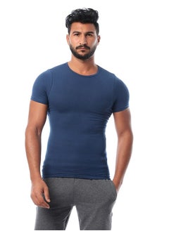 DICE Round Neck Undershirt - Navy  - Image 1