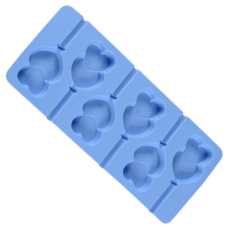 6-Capacity Chocolate Hard Candy Silicone Lollipop Molds for Halloween Christmas Parties (Random Color) - Image 4
