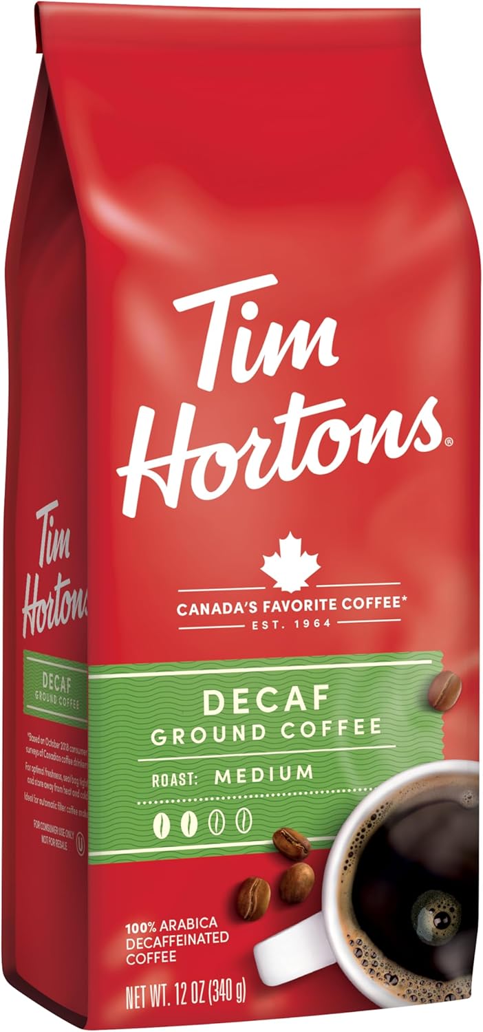 Tim Hortons Decaffeinated Ground Coffee - 12 Ounce - Image 2