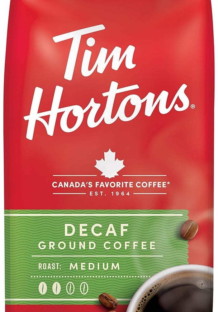 Tim Hortons Decaffeinated Ground Coffee - 12 Ounce - Image 1