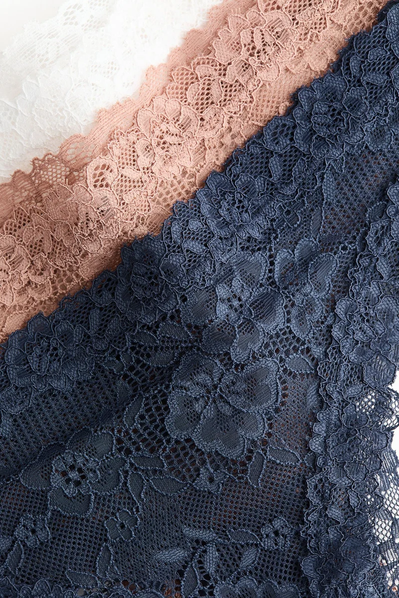 H&M 3-pack lace Brazilian briefs