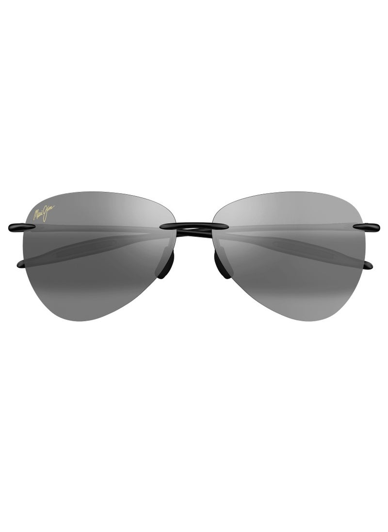 MAUI JIM Maui Jim Sugar Beach 421-02 Unisex Polarized Aviator Sunglasses – 62 mm Lens Size  - Image 3