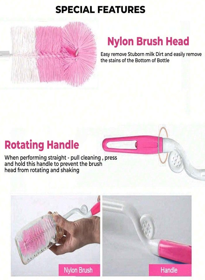 Dakos Baby Bottle Brush, Silicone Baby Bottle Brush Cleaner, Baby Bottle Cleaner Brush, Baby Milk Bottle Cleaning Brush, Nipple Cleaning Brush, Nipple Cleaning Brush,Bottle Brush Storage Box (MFP949) - Image 5