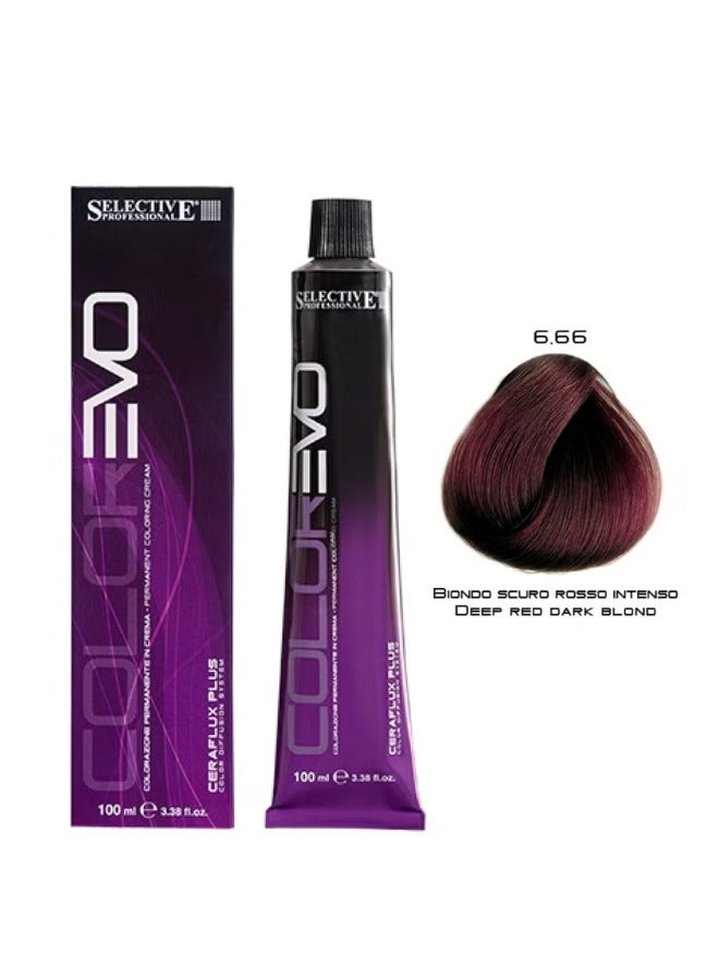 Selective Professional Colorevo 6.66 Deep Red Dark Blonde 100ml - Image 3