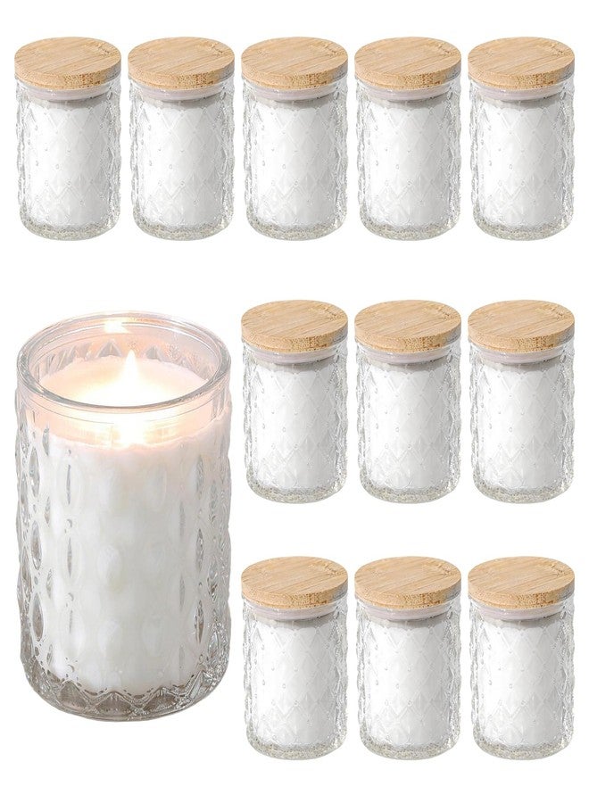 Veiuwa 12 Pack of 6.5oz Bulk Vanilla Scented Soy Candles - Aromatherapy Candles for Stress Relief, Relaxation, Home Decor, Birthdays & Weddings - Image 1