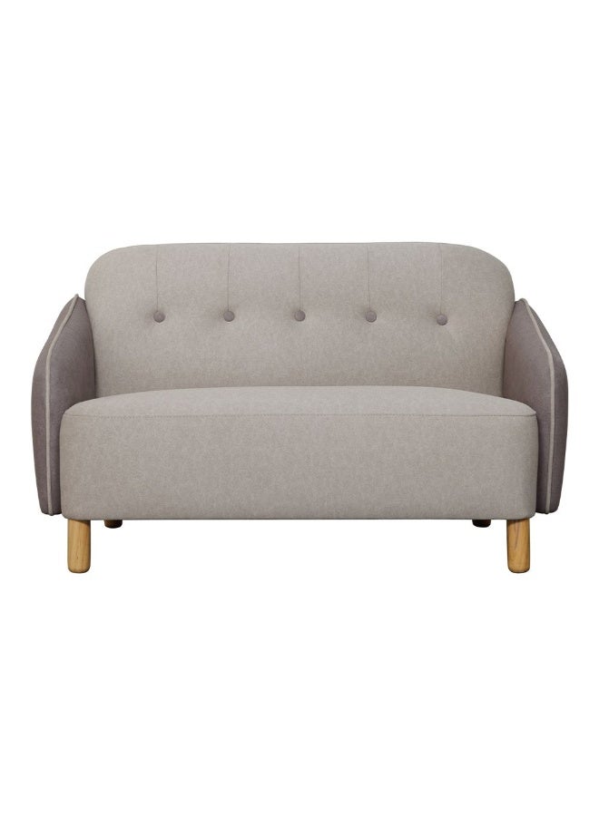 DANUBE HOME Pop 2 Seater Kids Sofa | Comfortable Two Seater Chair | Sturdy Living Room Kids Furniture L100xW60xH60cm -Light Beige & Light Brown - Image 2
