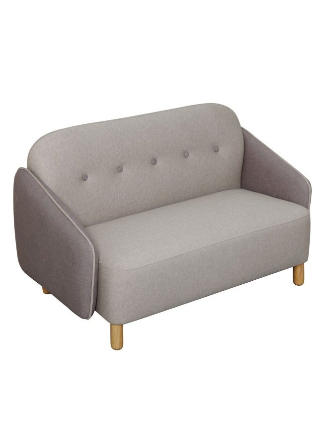 DANUBE HOME Pop 2 Seater Kids Sofa | Comfortable Two Seater Chair | Sturdy Living Room Kids Furniture L100xW60xH60cm -Light Beige & Light Brown - Image 4