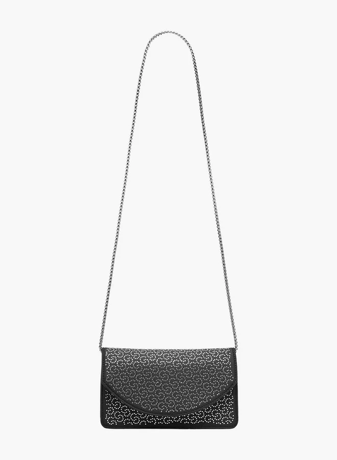 Celeste Embellished Crossbody Bag with Chain Strap