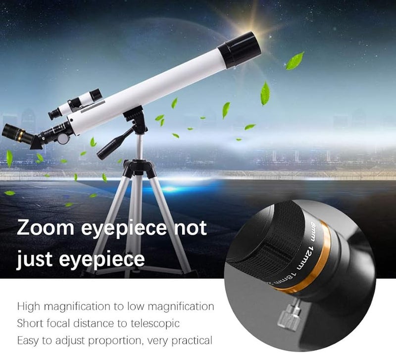 Astronomical Telescope with 1.25 Inch 8mm to 24mm Continuous Zoom Eyepiece Black - Image 4