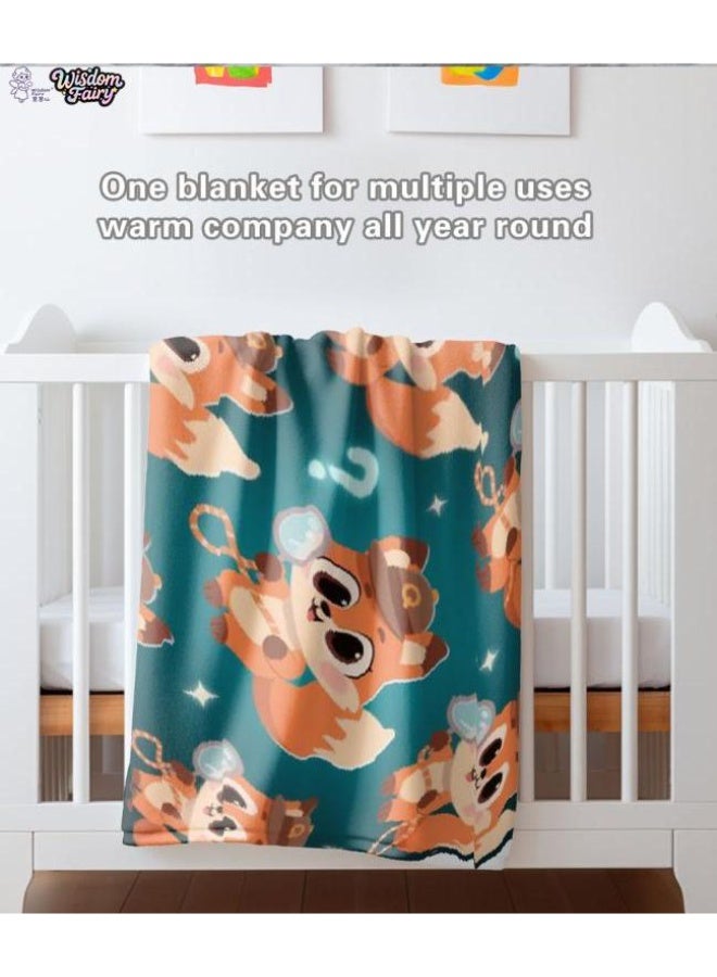 عام Wisdom Fairy (أحدث) بطانية رقيقة من الفانيلا (دافئة ومريحة، ومناسبة للنوم، واستخدام اللعبة، وإزالة الغبار والرمل) 150 سم * 200 سم - 114 - Image 1