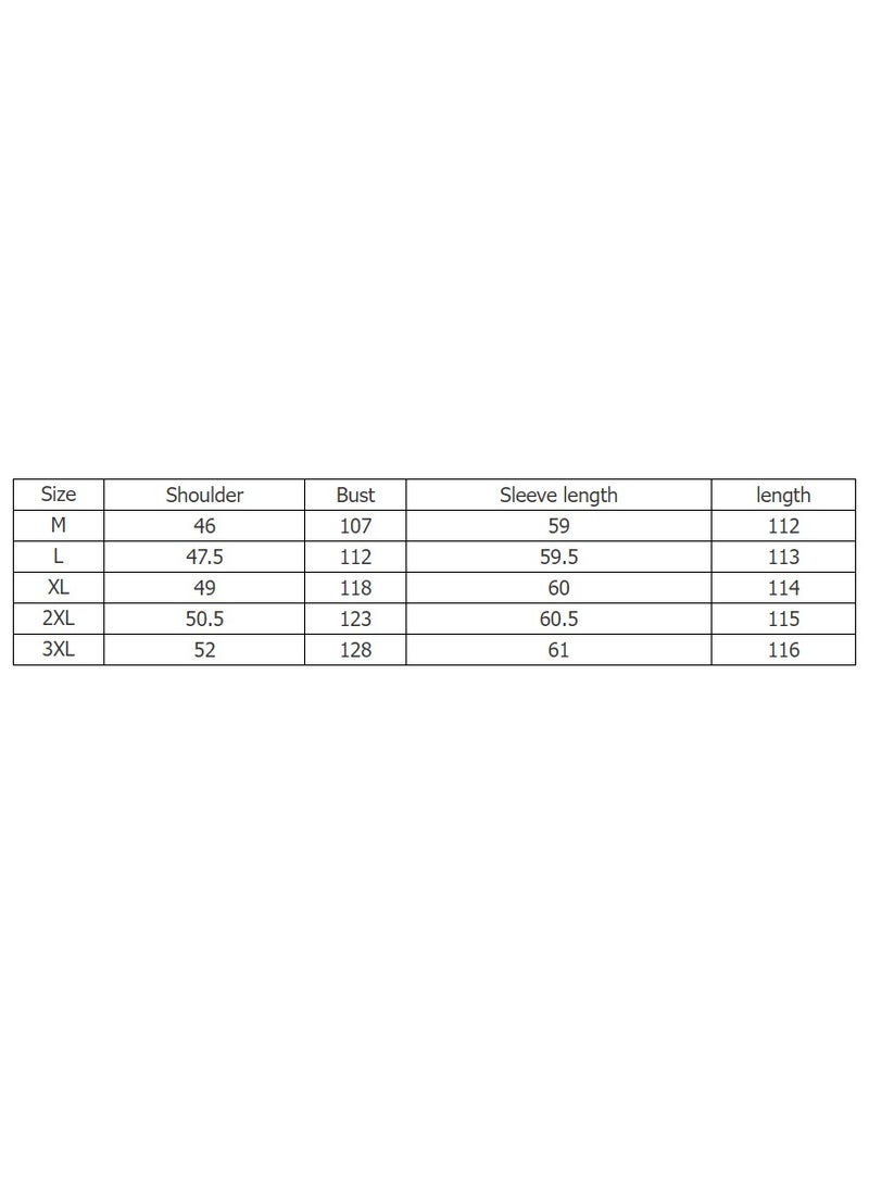Fashion Muslim Men's Robe Long Sleeve Button Solid Color Printed Shirt