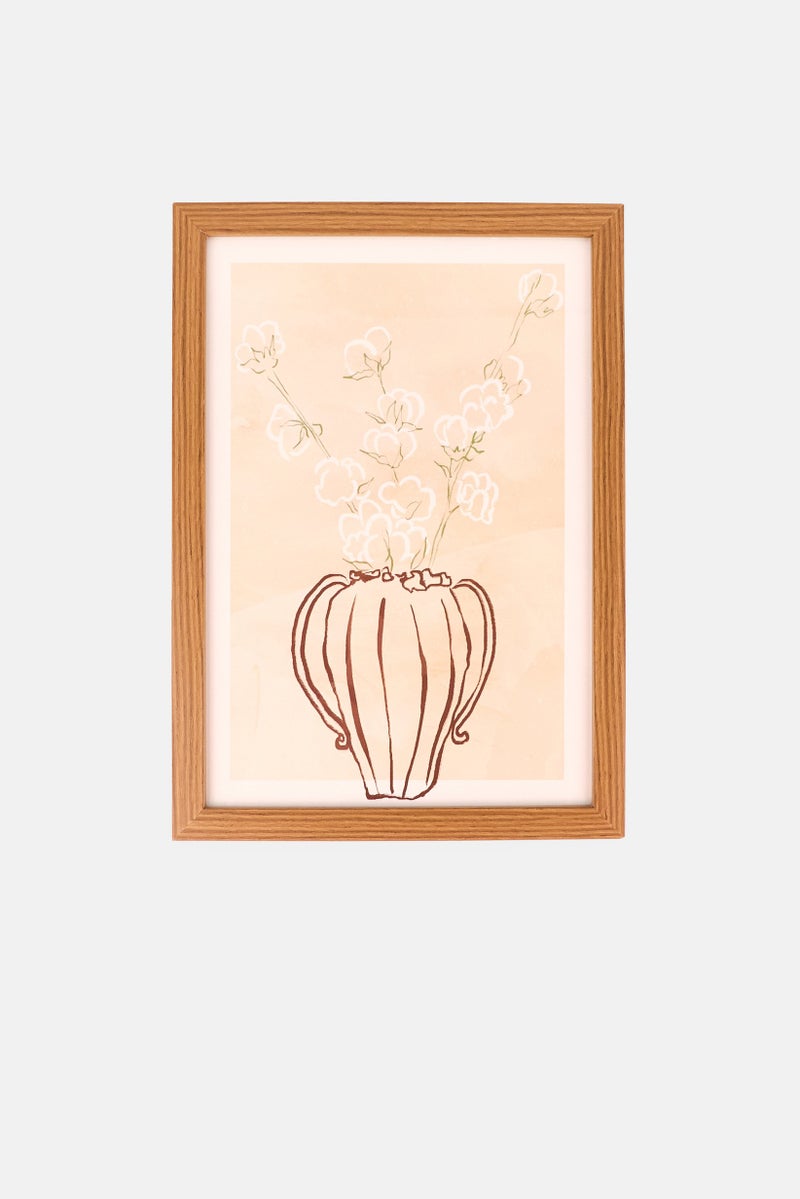 Muy Mucho Wooden Poster With Frame, Multicolor - Image 1