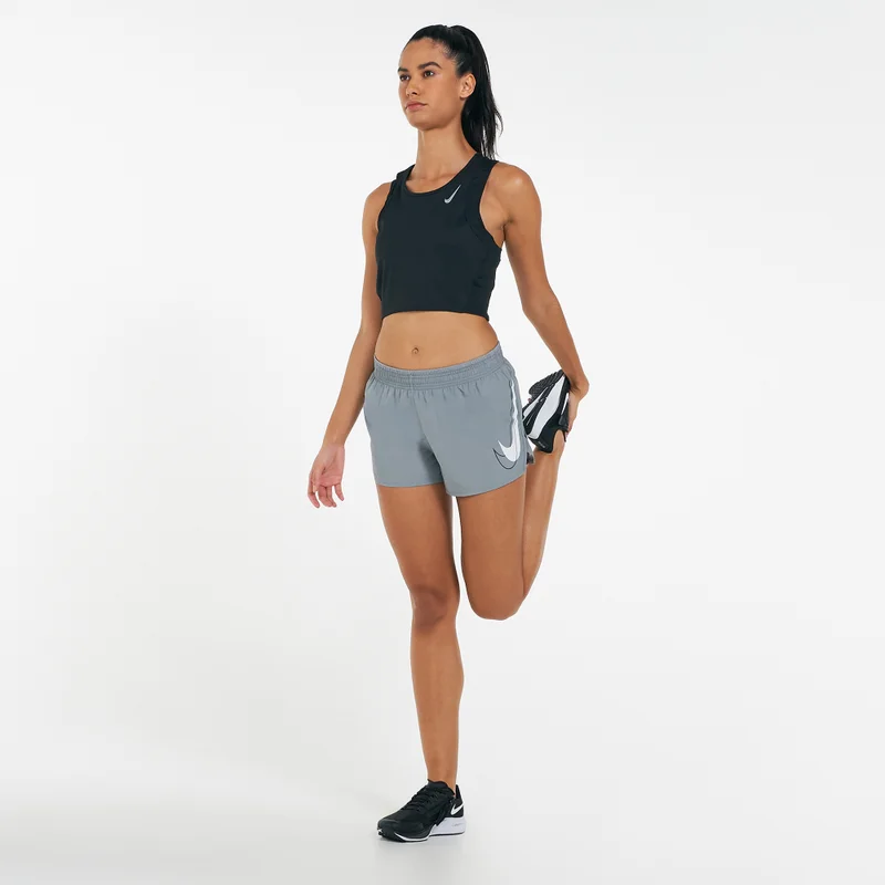 Nike Black Women's Dri-FIT Race Cropped Running Tank Top for Women | Best Price UAE