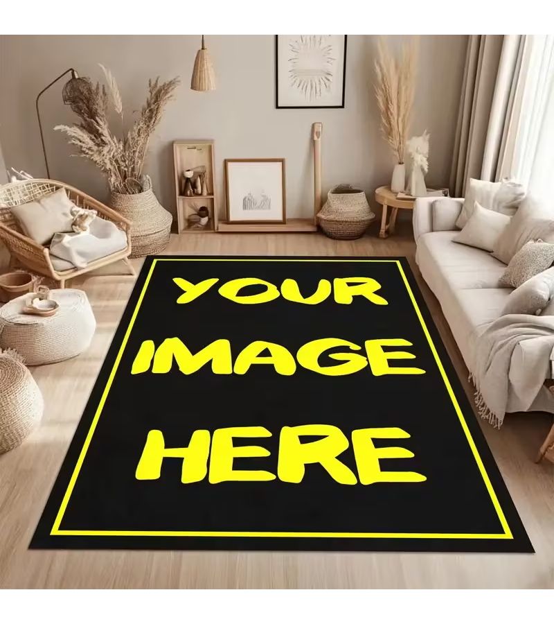 حصيرة ألبوم صور وموسيقى قابلة للتخصيص، مقاس 40 × 120 سم، غير قابلة للانزلاق، قابلة للغسل، من الفلانيل. - Image 1