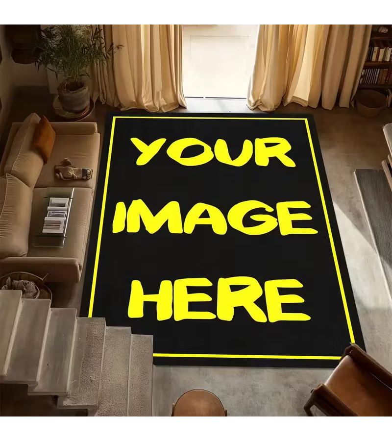 حصيرة ألبوم صور وموسيقى قابلة للتخصيص، مقاس 40 × 120 سم، غير قابلة للانزلاق، قابلة للغسل، من الفلانيل. - Image 2