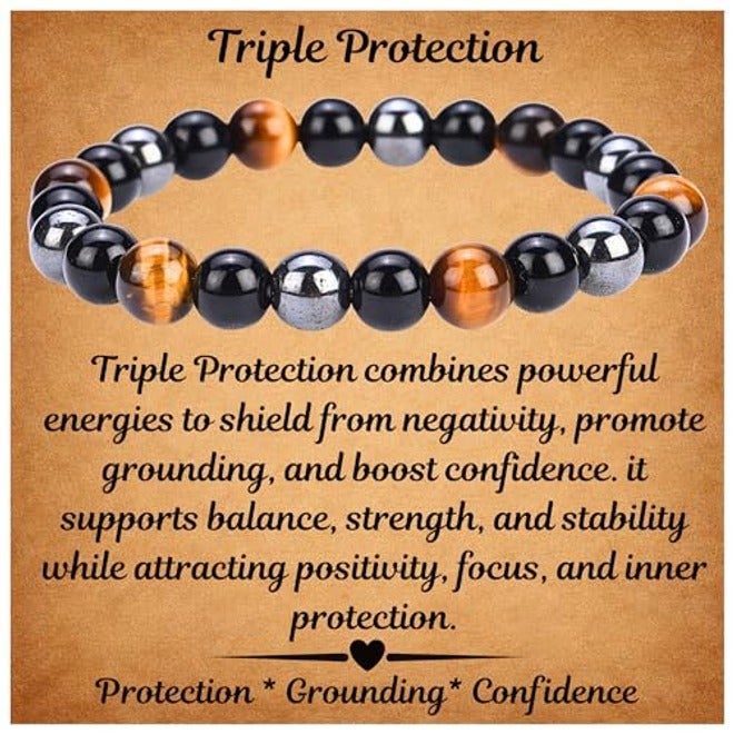 ANAYA AGATE Healing Crystal Bracelet for Women and Men – 8mm Round Beaded Chakra Bracelet for Anxiety Relief – Elastic Adjustable Size Calming Bracelet