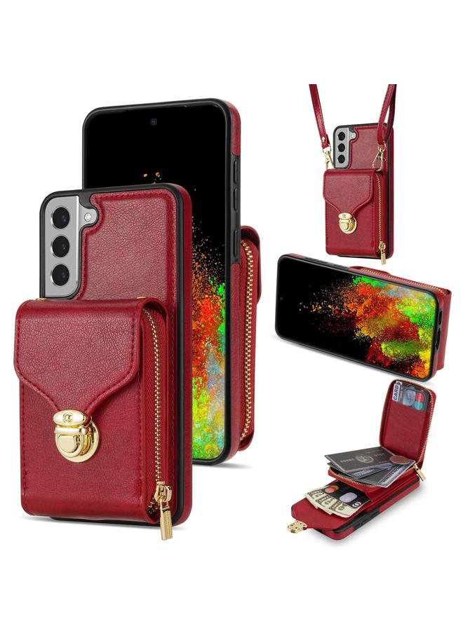 S-TOP Case For Samsung Galaxy S21+ 5G Zipper Hardware Card Wallet Phone Case - Image 1