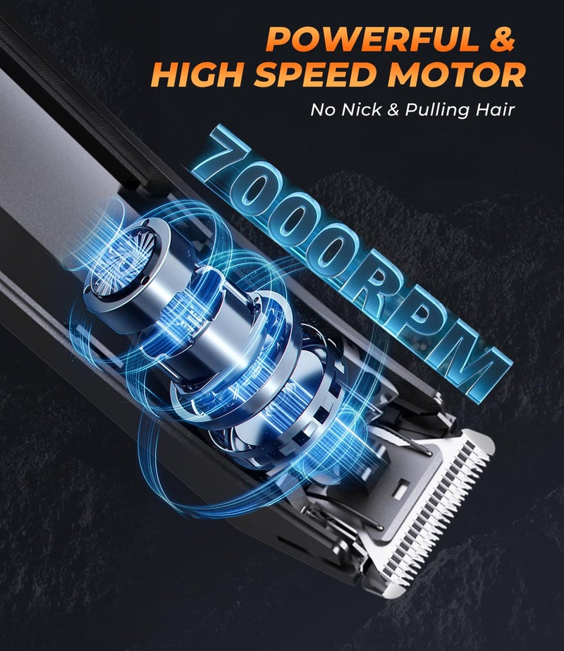 pritech Body Hair Trimmer for Men Pubic Hair Trimmer - Wet/Dry Ball Trimmer with Ceramic Blade, Rechargeable Body Shaver for Men with Refill Base - Image 3