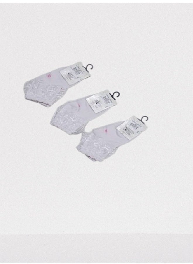 Generic Set of 3 Girls White Lace Socks  - Image 1