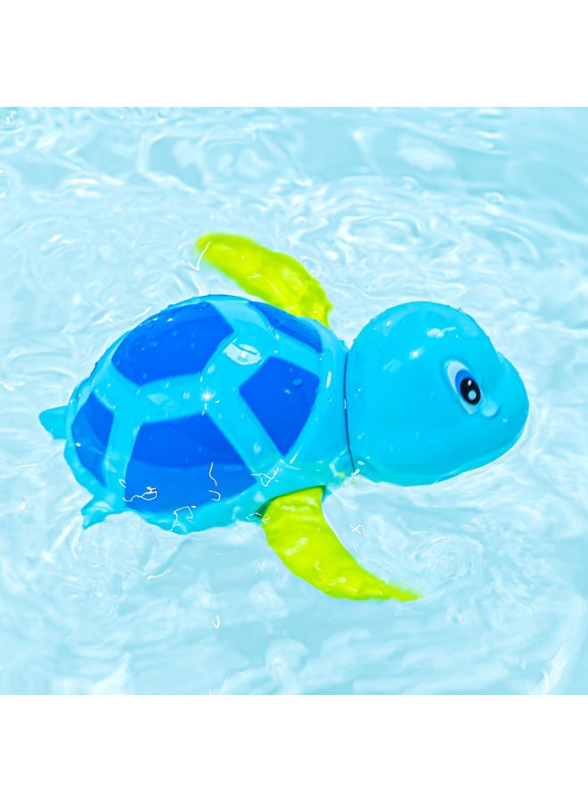 Children's Toys Boys And Girls Baby Bath Toys Water Swimming Little Frog Turtle Bathroom Toys Wholesale-Color:567 Hongzhi Swimming Penguin [black]