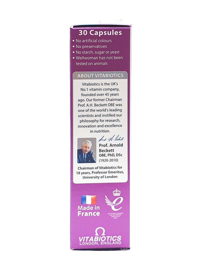 Vitabiotics Wellwoman Multivitamin 30 Capsules - Image 3