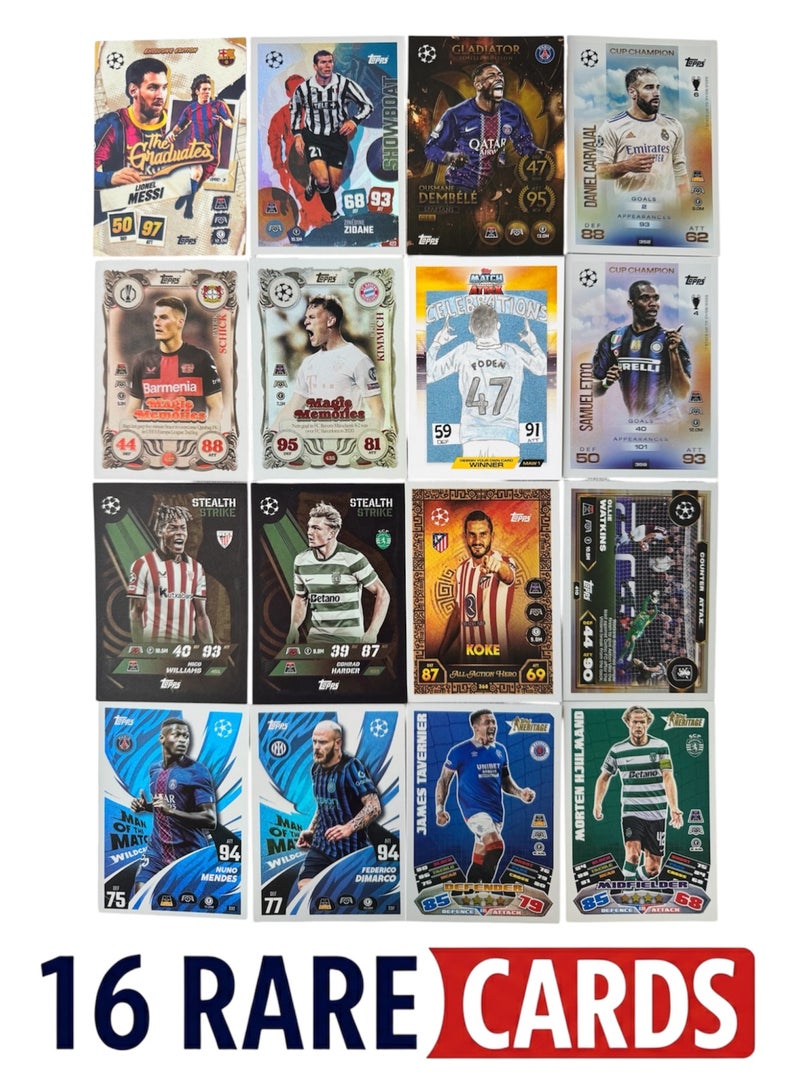 Topps Match Attax 25/26 - Super Rare 36-Card Bundle including Messi, Zidane + Bonus Football Cards - Image 2