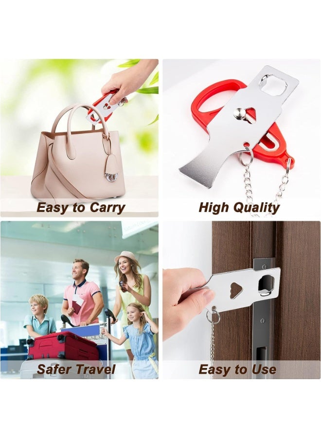 Portable door lock for home and cabinet security during travel for added safety and privacy, ideal for travel, hotels, homes, and apartments. - Image 4