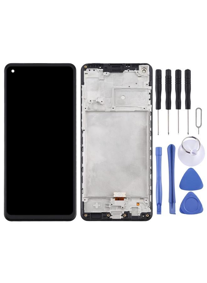 erorex Replacement OEM LCD Screen for Samsung Galaxy A21s / SM-A217 Digitizer Full Assembly with Frame Black - Image 2