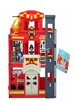 CHAPMEI TINY KIDDOM L&S RESCUE MISSION FIRE STATION PLAYSET 