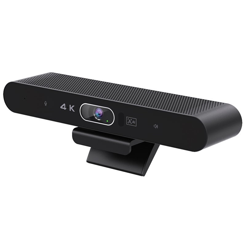 4K Conference Camera: Black 94° Wide View Angle - AI Intelligent Tracking USB Webcam with Microphone for Home Office Small Meeting Rooms - Image 1