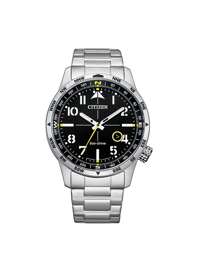 سيتيزن Men's Analog Round Shape Stainless Steel Wrist Watch BM7550-87E - 43 Mm