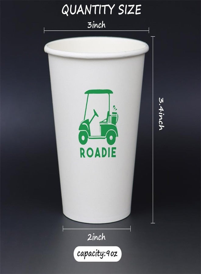 Geloar Golf Party Cups, 20 Pack 9oz Roadie Themed Disposable Paper Cups for Tournaments, Club Events, Outings, Corporate Events (Cart Roadie Cups) - Image 3