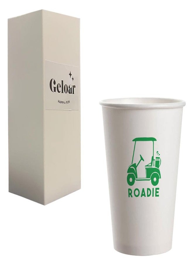 Geloar Golf Party Cups, 20 Pack 9oz Roadie Themed Disposable Paper Cups for Tournaments, Club Events, Outings, Corporate Events (Cart Roadie Cups) - Image 2