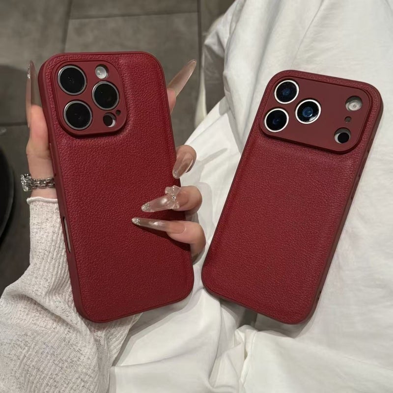 غطاء واقي، لـ iPhone 15 / 15 Plus / 15 Pro / 15 Pro Max، Khaki ملمس جلد للرحلات اليومية لترتيب الأغراض للاستخدام المتكرر - Image 2