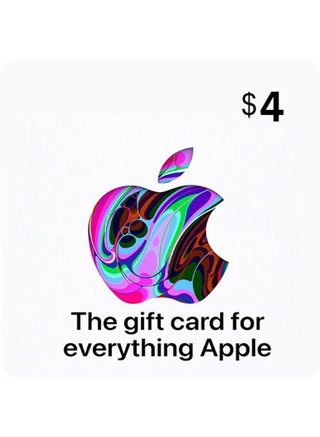 Apple & Itunes Gift Card - USA 4 USD