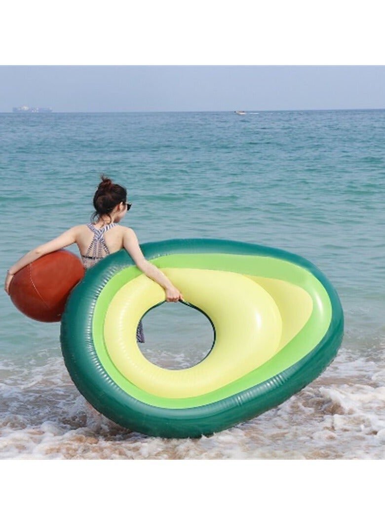 general Avocado Swimming Ring Inflatable Floating Bed Avocado Floating Bed Lifebuoy Water Inflatable Lifebuoy - Image 3